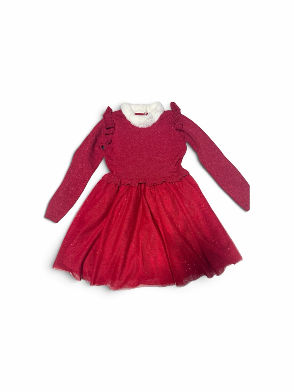 Red sparkly holiday dress